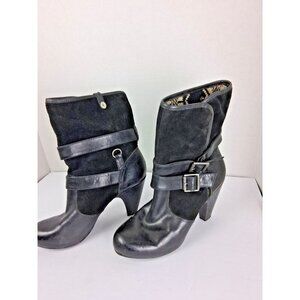 Gianni Bini Black Buckle Ankle Bootie size 8.5M